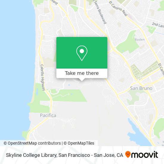 Mapa de Skyline College Library