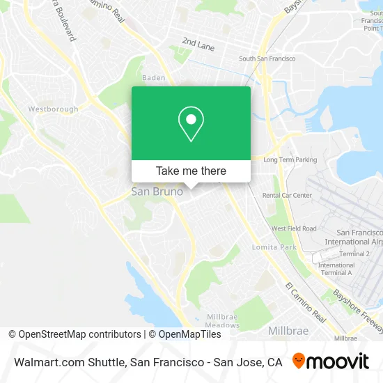 Walmart.com Shuttle map