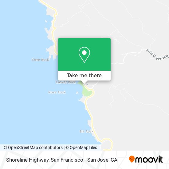 Shoreline Highway map