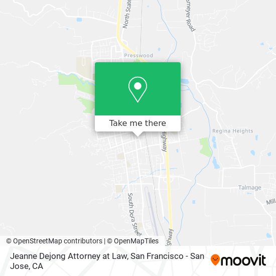 Mapa de Jeanne Dejong Attorney at Law