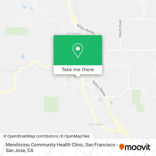 Mendocino Community Health Clinic map
