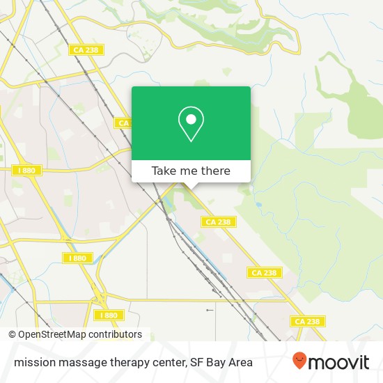 Mapa de mission massage therapy center