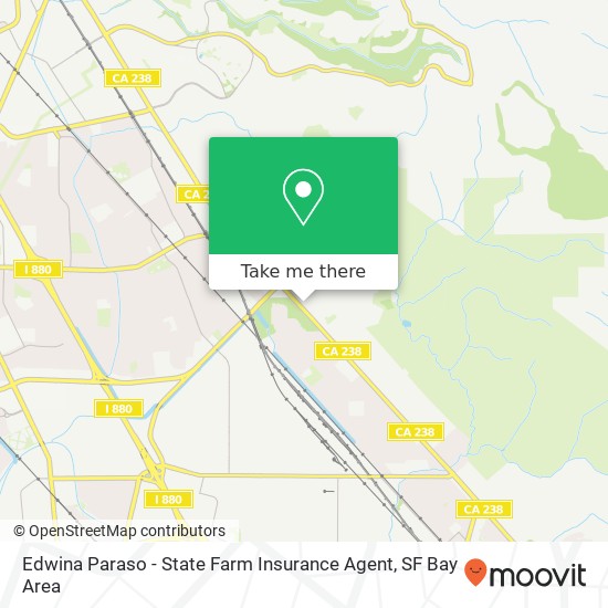 Mapa de Edwina Paraso - State Farm Insurance Agent