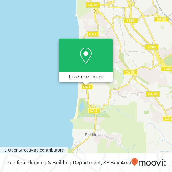 Pacifica Planning & Building Department map