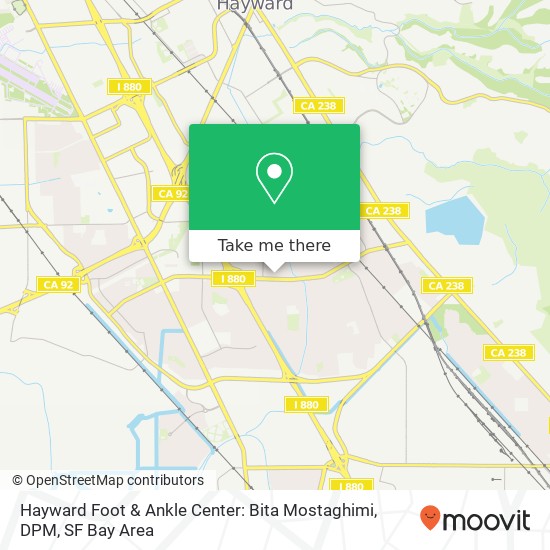 Hayward Foot & Ankle Center: Bita Mostaghimi, DPM map