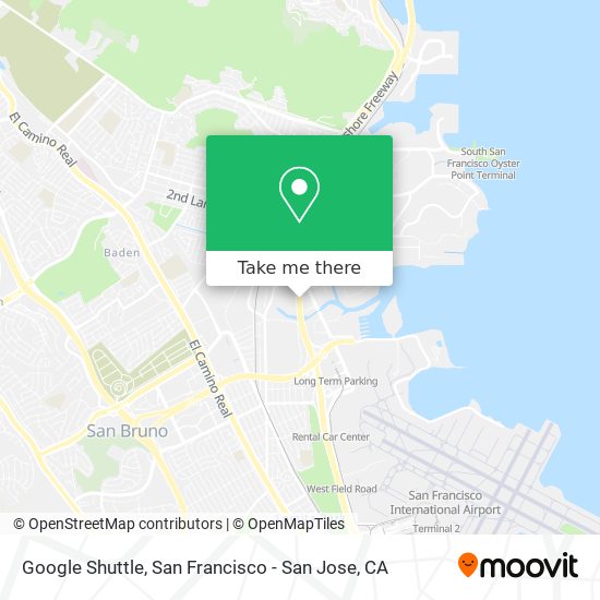 Google Shuttle map