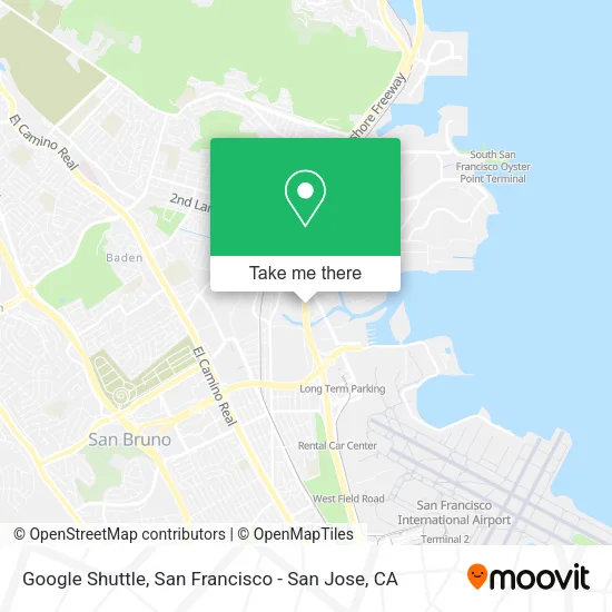 Google Shuttle map