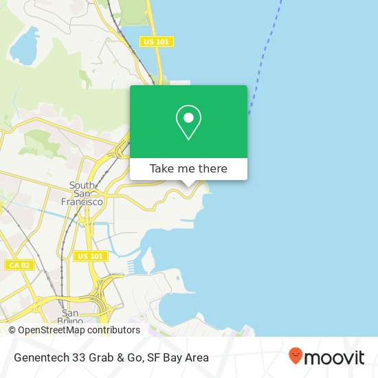 Mapa de Genentech 33 Grab & Go