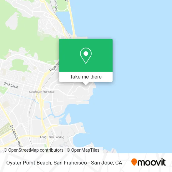 Oyster Point Beach map