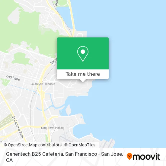 Genentech B25 Cafeteria map