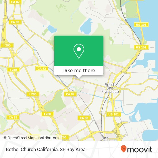 Mapa de Bethel Church California