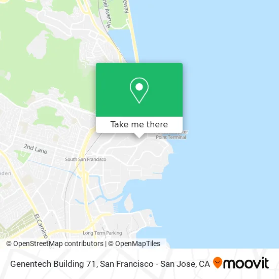 Genentech Building 71 map