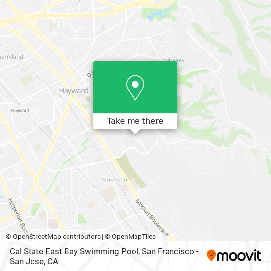 Cal State East Bay Swimming Pool map