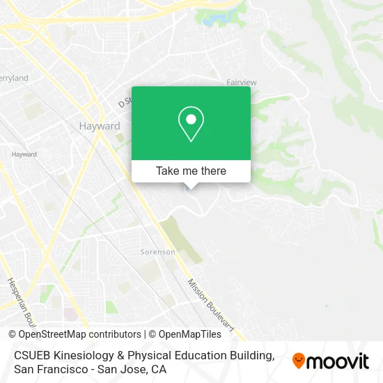 CSUEB Kinesiology & Physical Education Building map