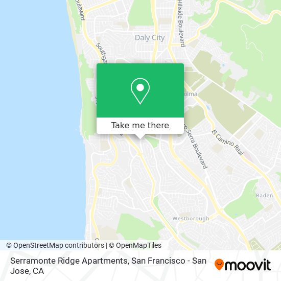 Serramonte Ridge Apartments map