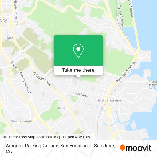 Mapa de Amgen - Parking Garage