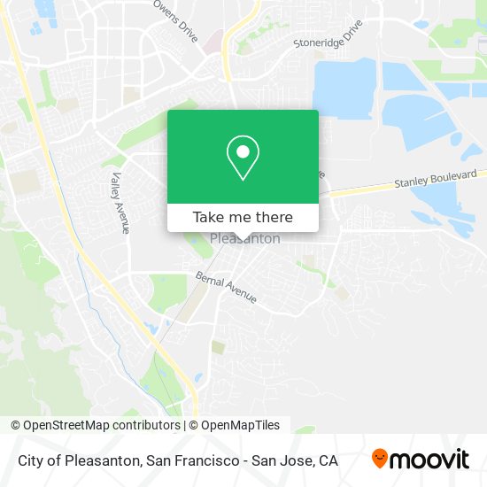 City of Pleasanton map