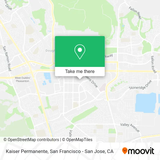Kaiser Permanente map