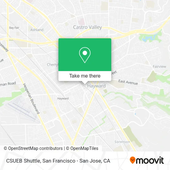 Mapa de CSUEB Shuttle