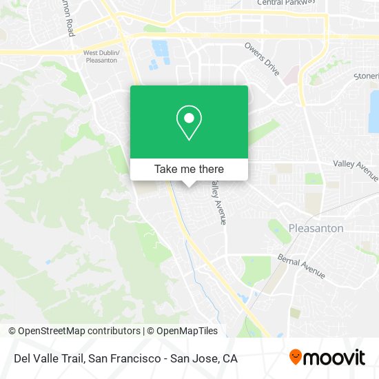 Del Valle Trail map