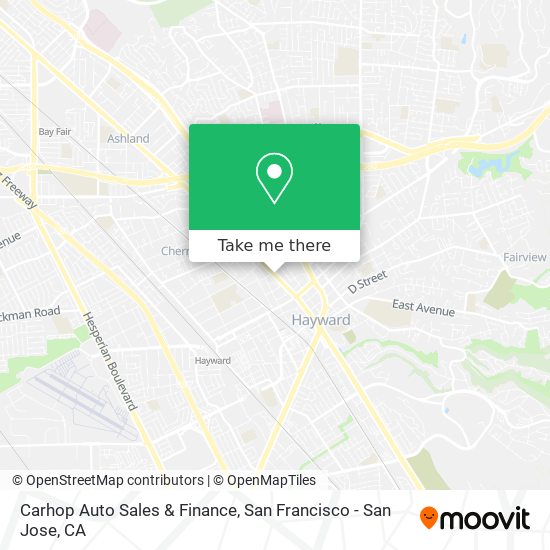 Carhop Auto Sales & Finance map