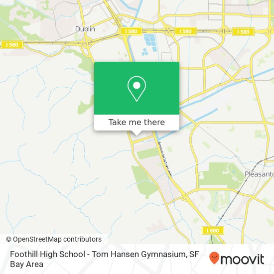 Mapa de Foothill High School - Tom Hansen Gymnasium