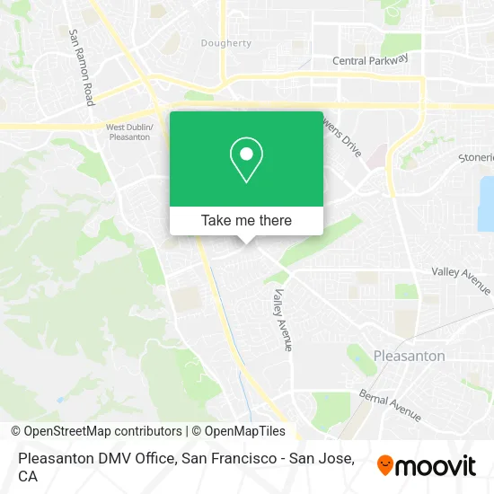 Mapa de Pleasanton DMV Office