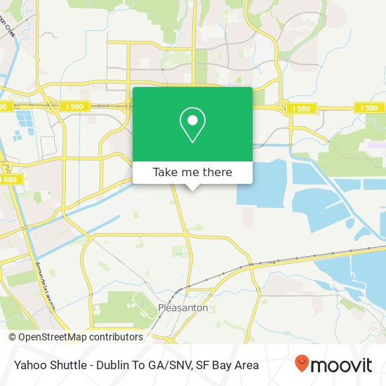 Mapa de Yahoo Shuttle - Dublin To GA / SNV