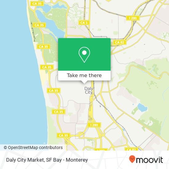 Mapa de Daly City Market