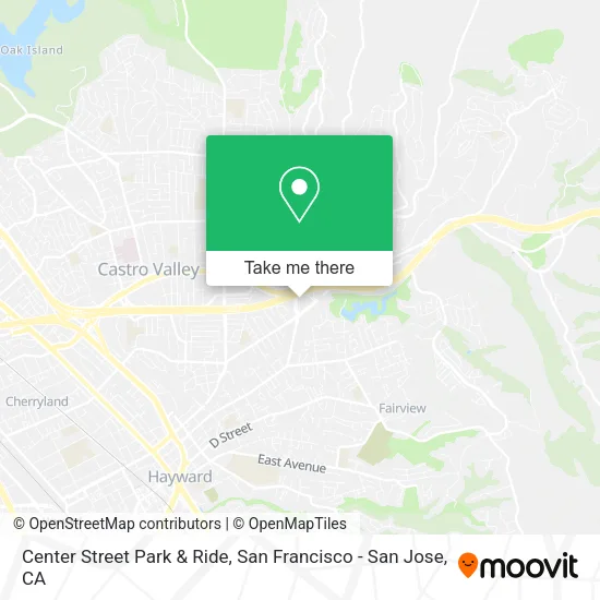 Mapa de Center Street Park & Ride