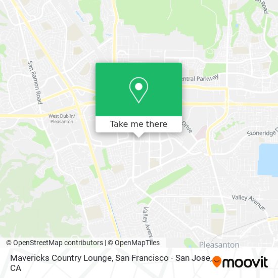 Mavericks Country Lounge map