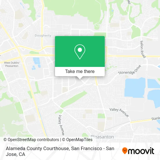 Mapa de Alameda County Courthouse