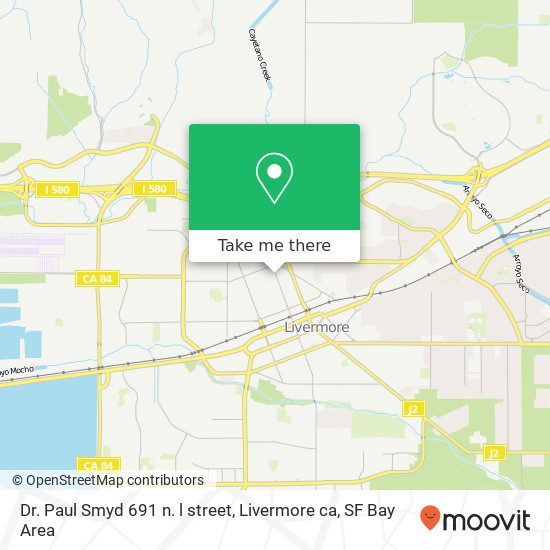 Mapa de Dr. Paul Smyd 691 n. l street, Livermore ca