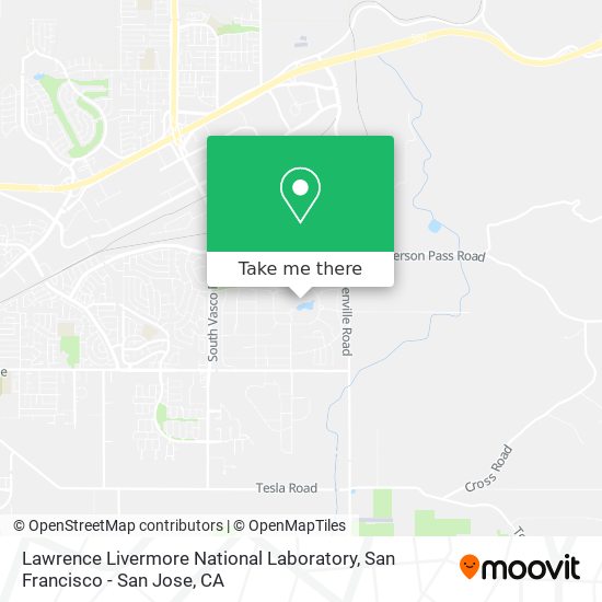Lawrence Livermore National Laboratory map
