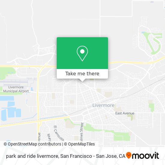 park and ride livermore map