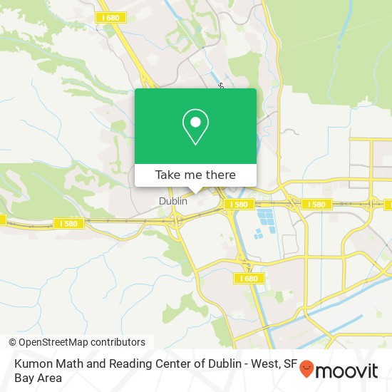 Kumon Math and Reading Center of Dublin - West map