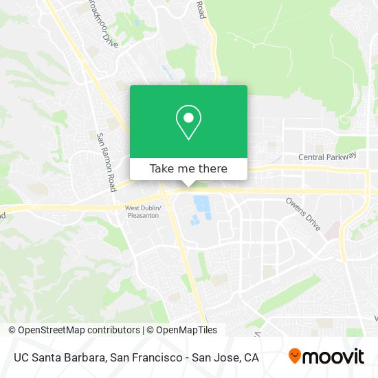 UC Santa Barbara map