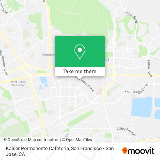 Kaiser Permanente Cafeteria map