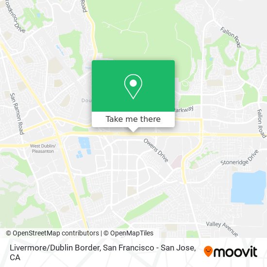 Livermore/Dublin Border map