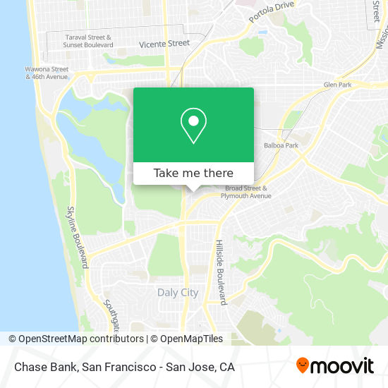 Chase Bank map