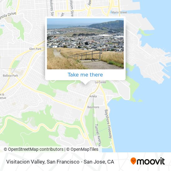 Visitacion Valley map