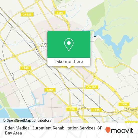 Eden Medical Outpatient Rehabilitation Services map