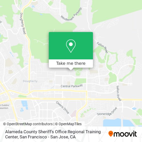 Mapa de Alameda County Sheriff's Office Regional Training Center