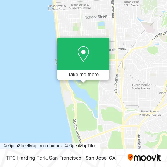TPC Harding Park map