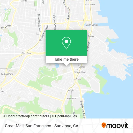 Mapa de Great Mall