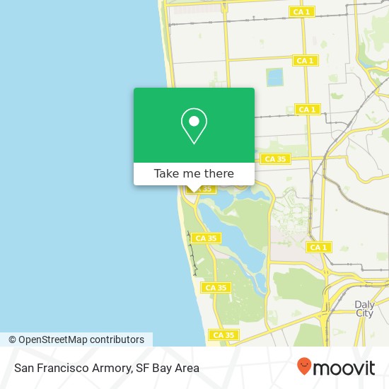 San Francisco Armory map