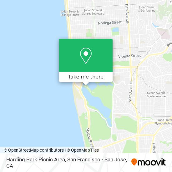 Mapa de Harding Park Picnic Area