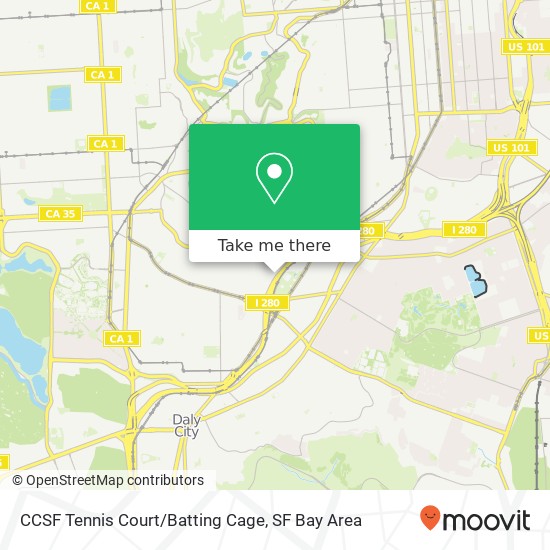 Mapa de CCSF Tennis Court/Batting Cage