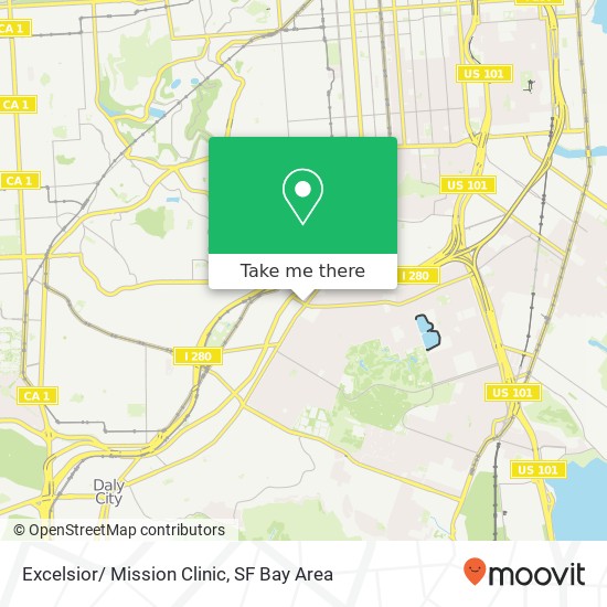 Mapa de Excelsior/ Mission Clinic