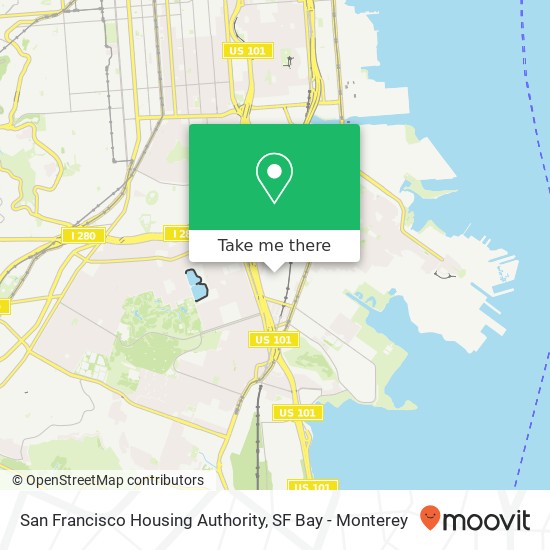 Mapa de San Francisco Housing Authority